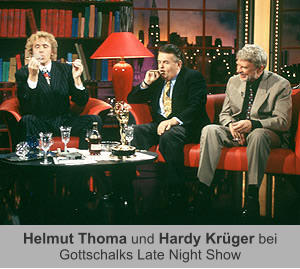 Helmut Thoma und Hardy Krüger bei  Gottschalks Late Night Show