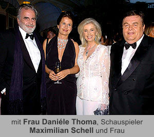 mit Frau Daniéle Thoma, Schauspieler Maximilian Schell und Frau