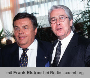 mit Frank Elstner bei Radio Luxemburg